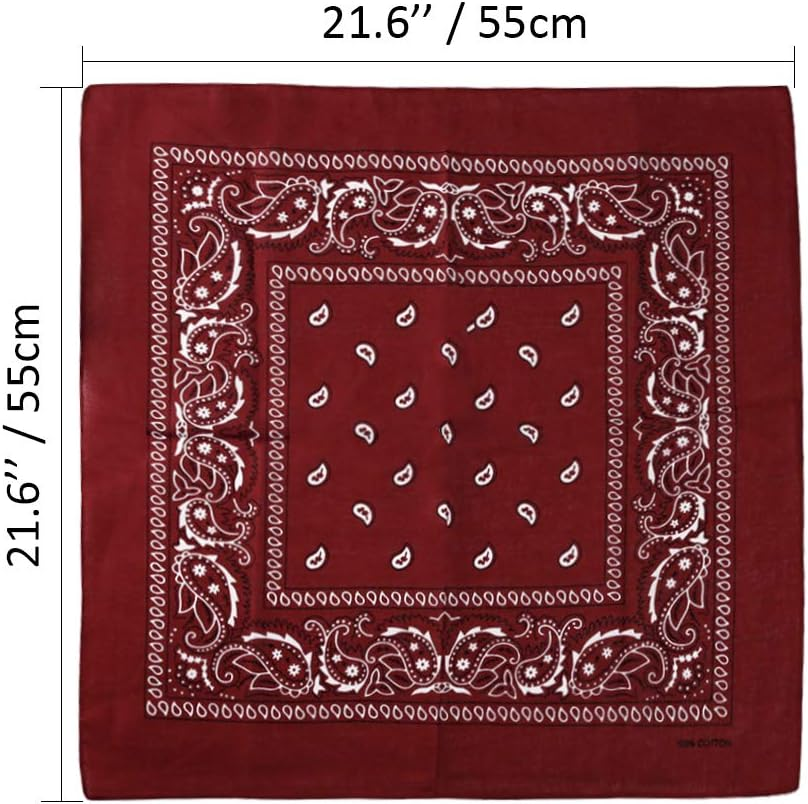 3 Pack 100% Cotton Paisley Pattern Bandanas | Shop Today. Get it