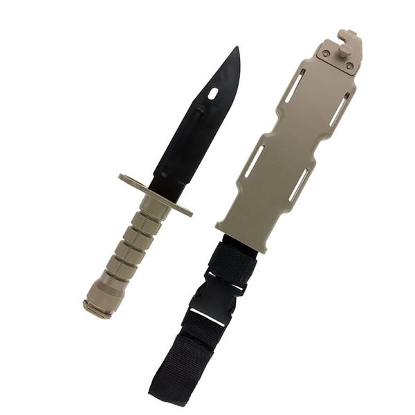 Kid's M9 Style Rubber Combat Knife Toy for Airsoft Training -1831313