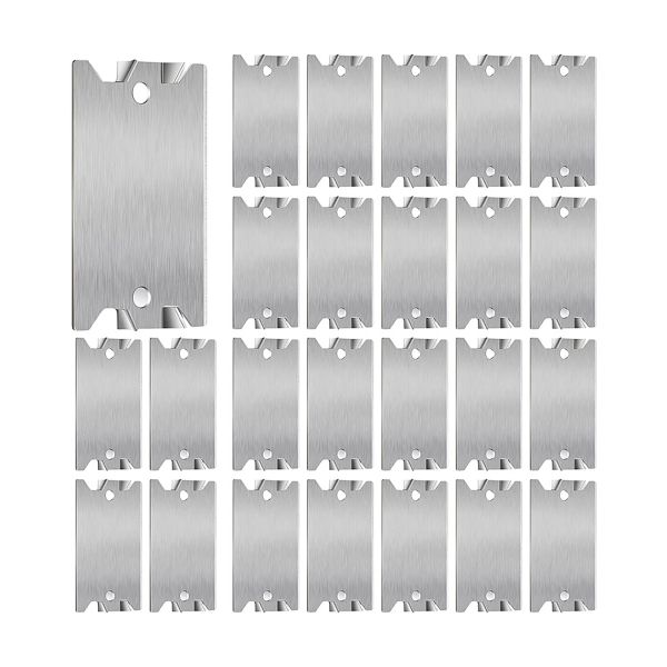 50Piece Nail Plates for Wood Studs Cable Wire Protector Plate for Plumbing
