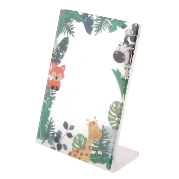 3" L-Shape Magnetic Acrylic Frame With Forest Design