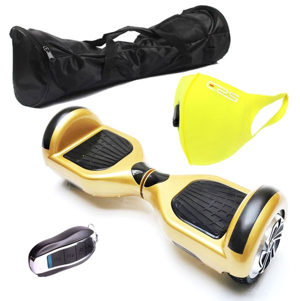Self Balance Scooter 6.5" Hoverboard-LED-Bluetooth-Remote-Bag-Mask-Gold