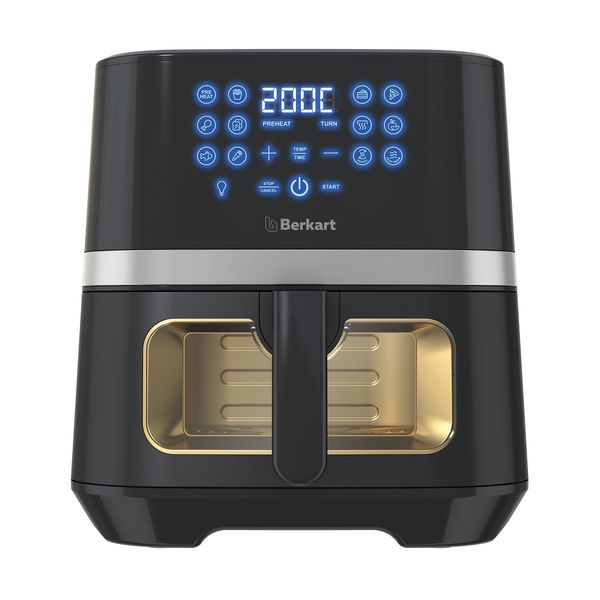Berkart 5.5L Digital Air Fryer with Clear-View Window with Oven Light