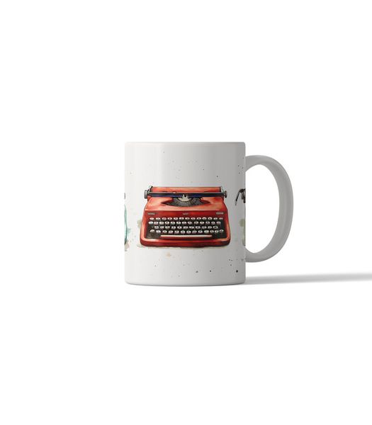 Retro Style Typewriter DSG 1 Printed Coffee Mug