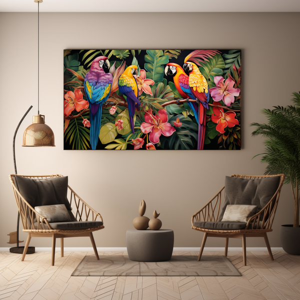 Canvas Wall Art - Birds of Paradise - BK0131