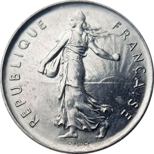 1978 France 5 Francs Coin Signature O. Roty