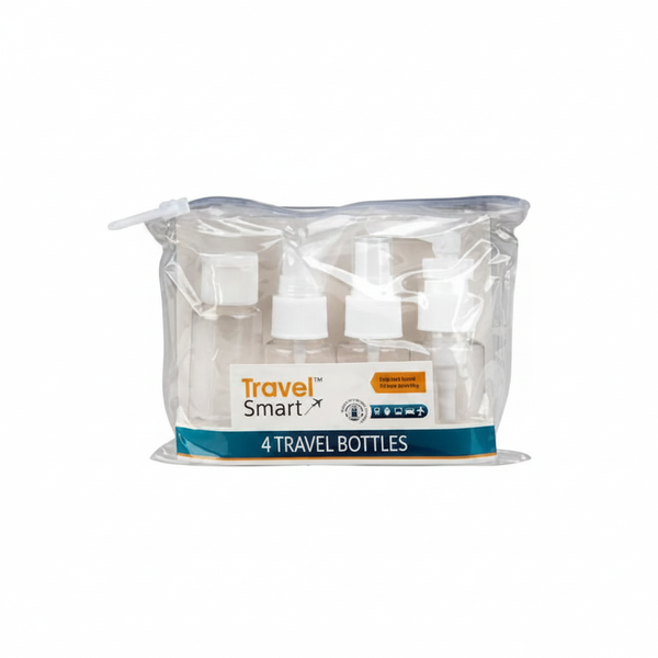 Travel Smart 5 Piece Travel Bottle Set - 30ml Refillable Squeeze - 2 Pack
