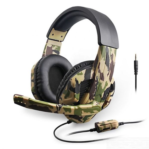 OTVO Stereo High Power Bass Camouflage Gaming Headset for PS4, XBOX, PC, N-