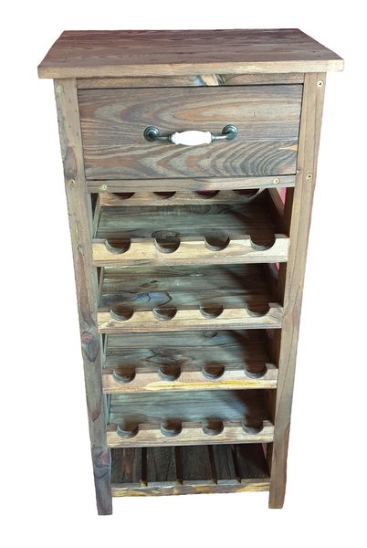 Rustic Wooden Wine Cupboard holds up to 16 Bottles