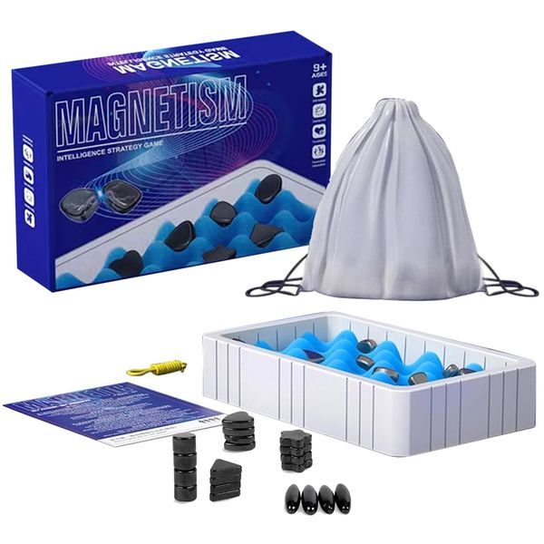 Magnetic Chess Game Set with Stones Magnetic Rocks Board Games