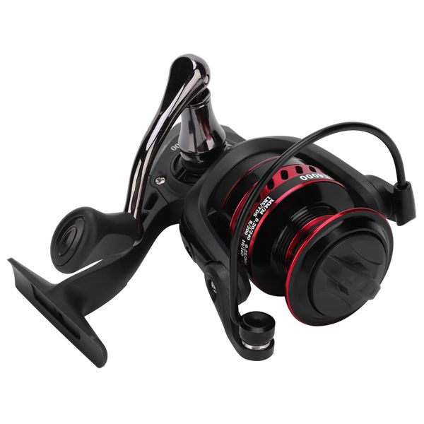 Red Black Metal Sea Rod Spinning Reel