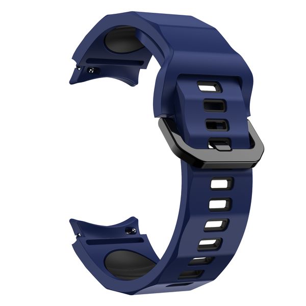 Wave Strap Compatible with Samsung Galaxy Watch 4/5/6/7 - Blue &amp; Black