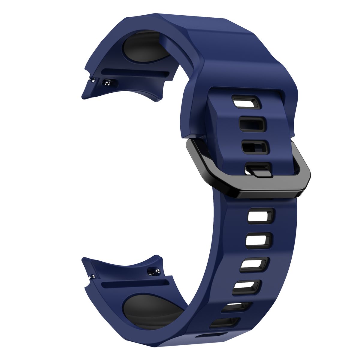 Wave Pattern Strap for Samsung Galaxy Watch 4/5/6/7 - Blue & Black ...