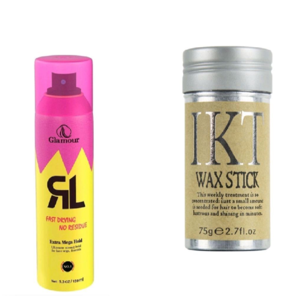 Glamour Frontal Lace Wig Freezing Glue Spray 150ml & Wax Stick 75g, Shop  Today. Get it Tomorrow!