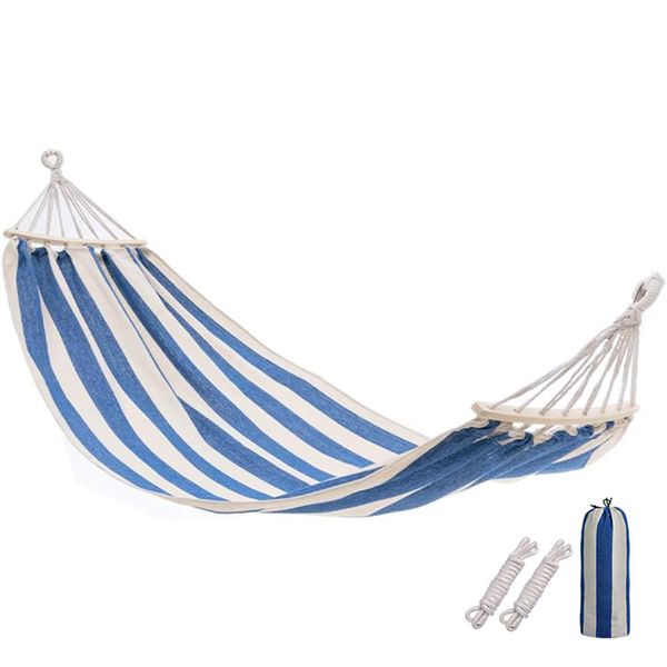 Double Hammock with Spreader Bar &amp; Carrying Bag for Outdoor Activities