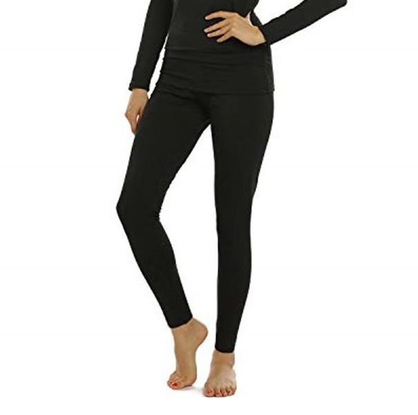 Ladies Thermal Underwear (Black) - Long John