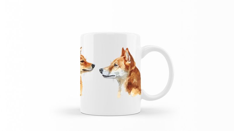 New-Guinea-Singing-Dog Printed Coffee Mug DSGN64
