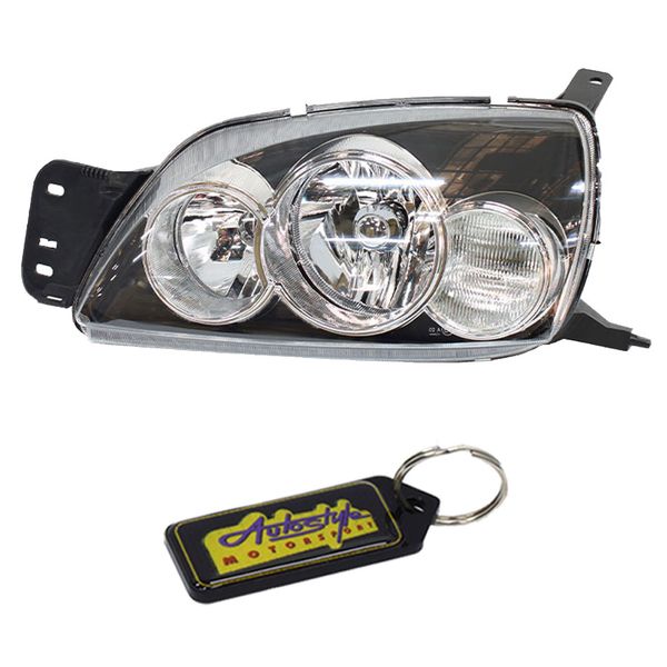 Replacement Headlight for Ford Bantam 06-09 - LHS - Black &amp; Gel Key Holder