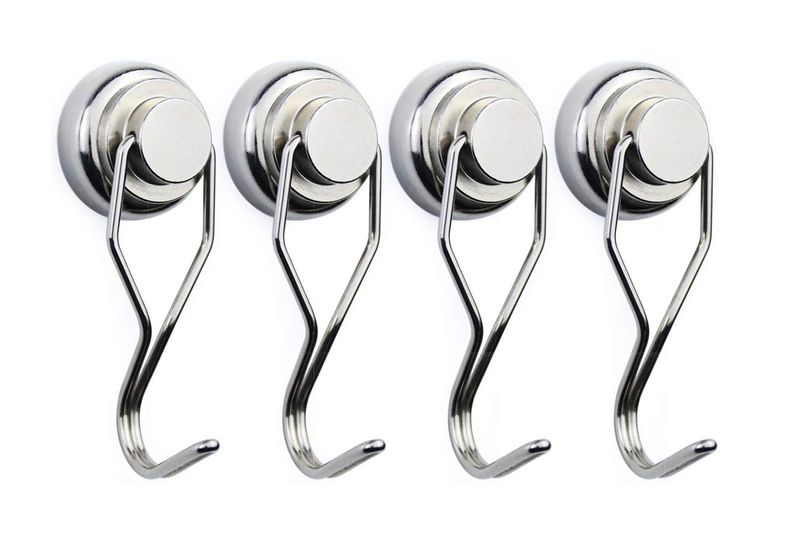 Magnetic Swivel Hooks - Set of 4