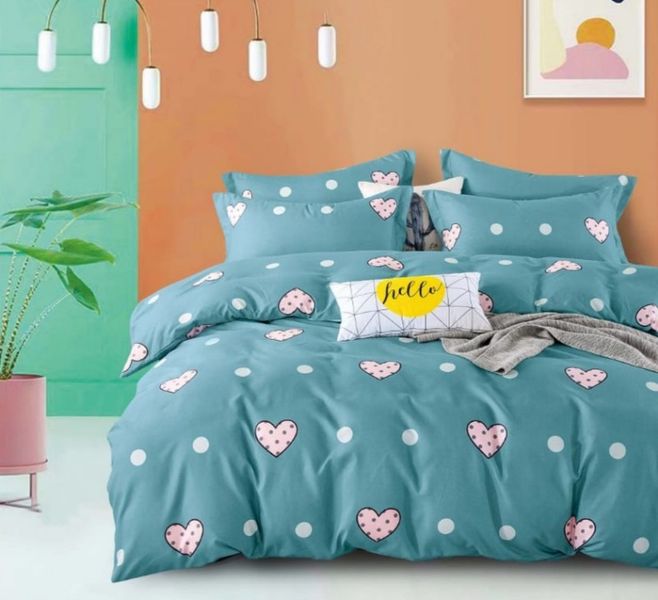 3 Pieces Soft Touch Three Quarter Duvet Cover Set Hello