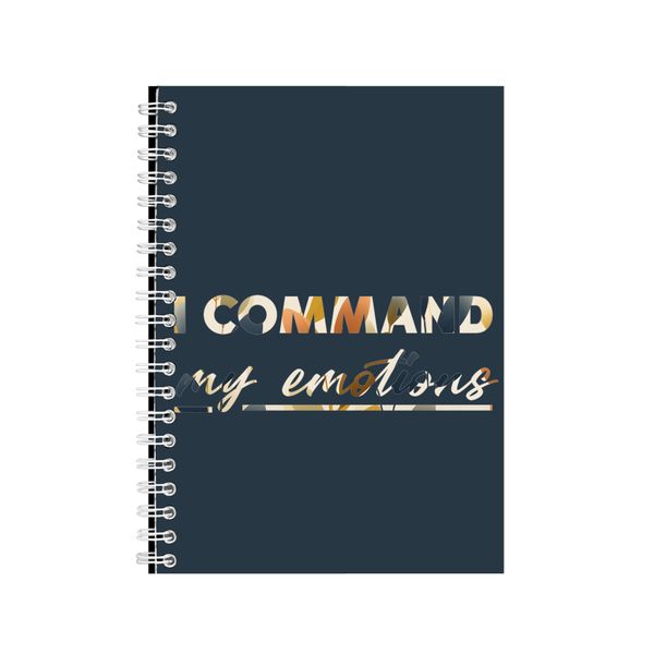 Command A5 Notebook Spiral and Lined Motivational Saying Graphic Notepad248