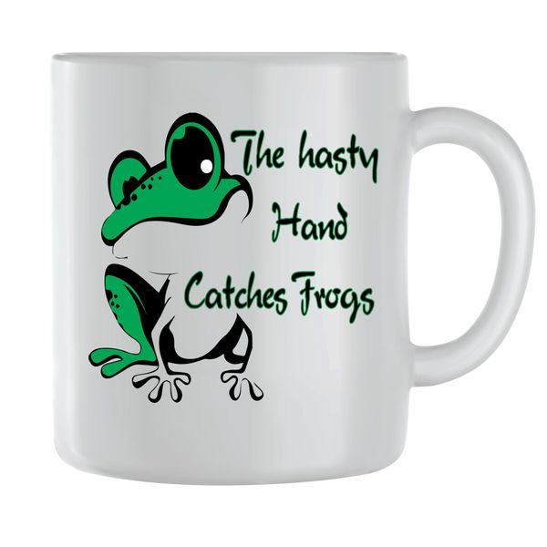 Hasty hands Coffee Mugs for Men Women Trendy Frog Lover Graphic Cup Gift198