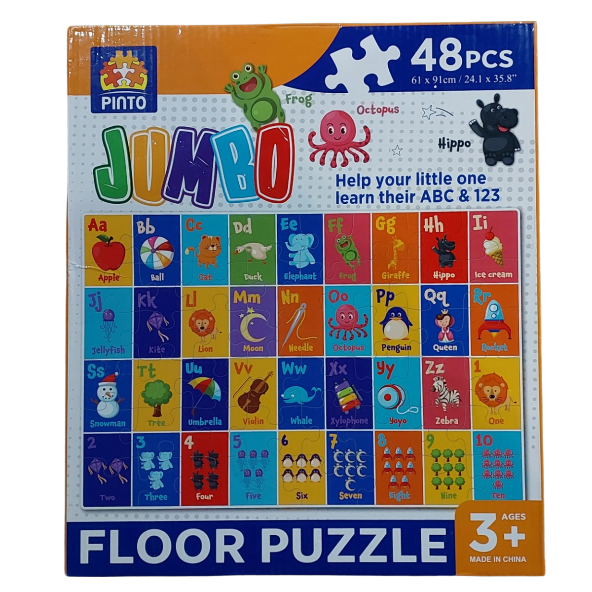 Jumbo ABC & 123 Floor Puzzle Shop Today. Get it Tomorrow!