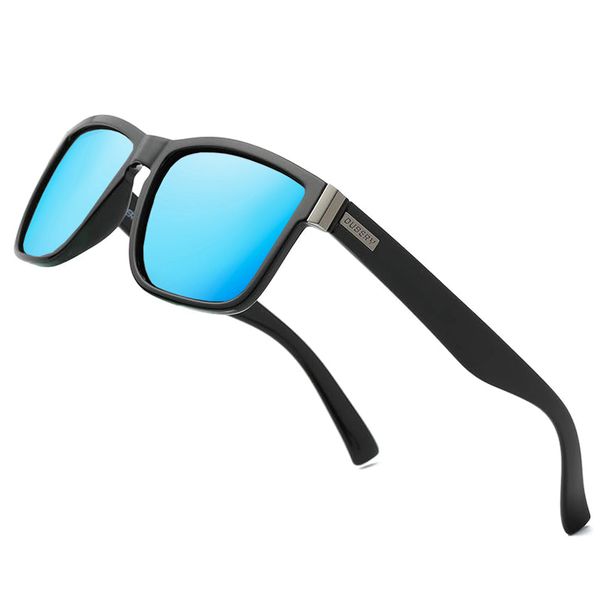 Dubery High Quality Polarized Sunglasses - Blue &amp; Black