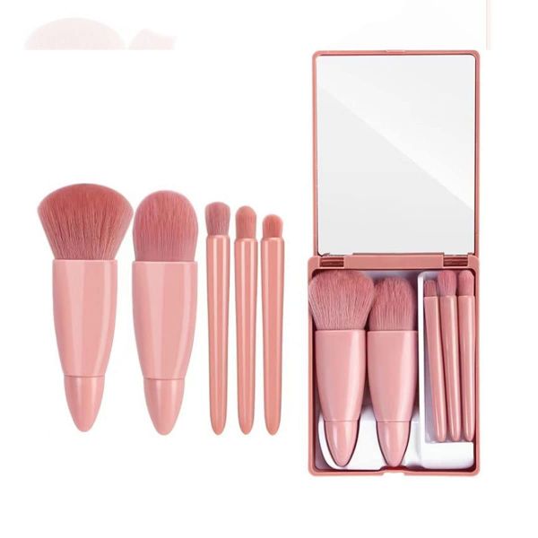 Mini Travel Portable Makeup Brush - A Set Of 6pcs