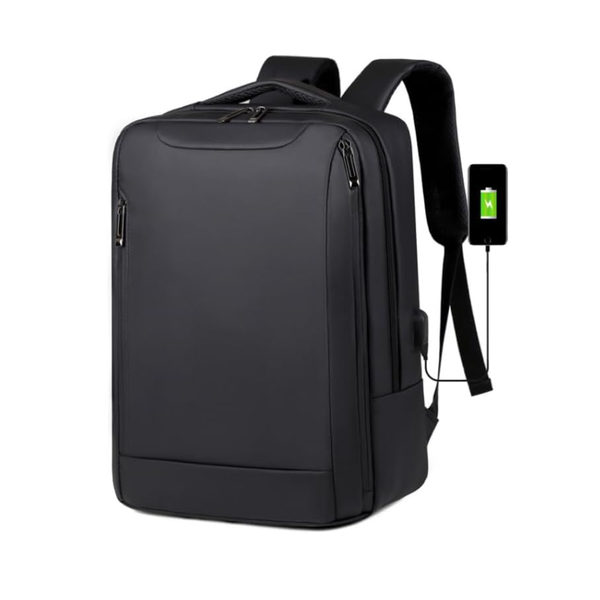 15.6 Inch Laptop BackPack Black USB Type-A External Port for Easy Charging
