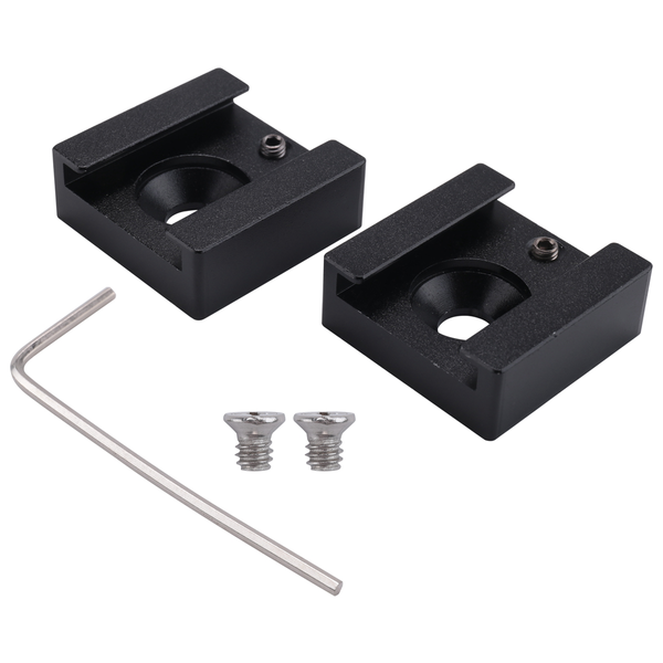 Cold Shoe Mount Aluminum With 1/4 Thread For Camera Cage Flash(2 PCS)