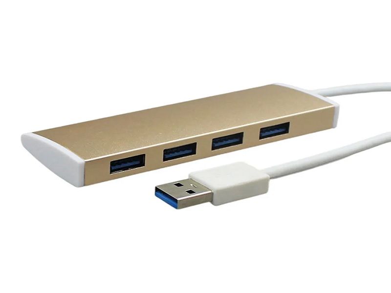 ZATECH 4 Port HUB Gold USB 2.0 480 MBPS