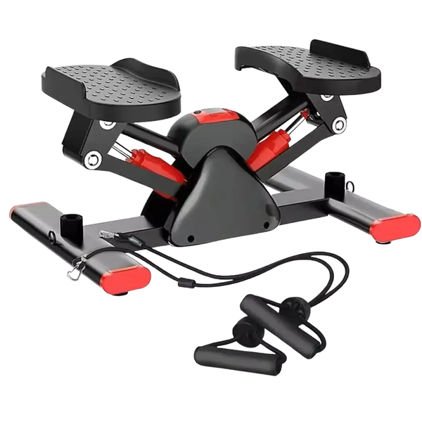 Adjustable Mini Stepper with Resistance Bands for Leg &amp; Body Toning