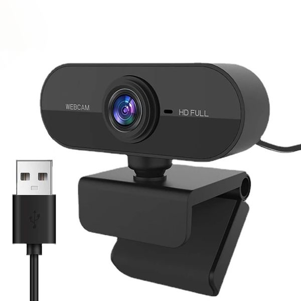 Full HD 1080P USB Webcam with Microphone - PC Laptop Video Call Camera