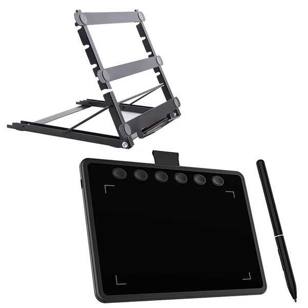 Digital Art Tablet Set Graphic Drawing Tablet Kit with Battery-Free Stylus