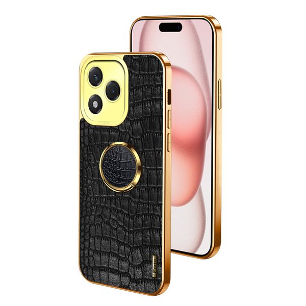 leather case with 360 Rotatable Ring Stand Compatible With Honor 200lite