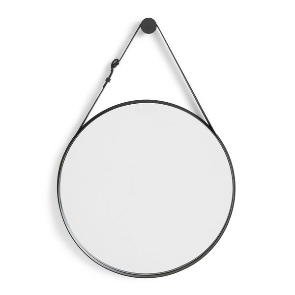 George &amp; Mason - 60cm Mirror with Black Strap