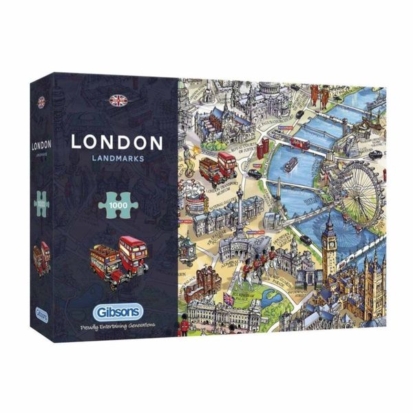 Gibsons London Landmarks 1000 Piece Jigsaw Puzzle