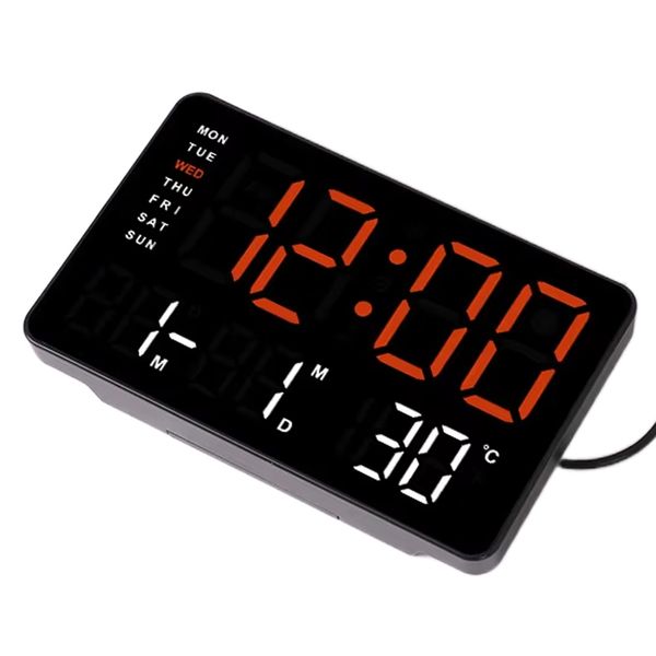 Wall Clock Simple LED Display Digital Clock