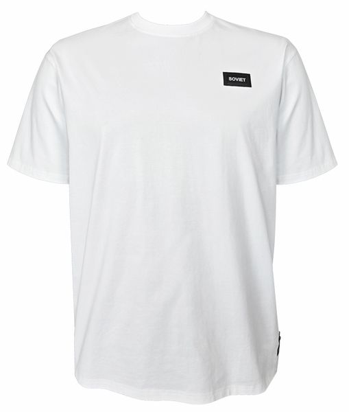 Soviet Jin Mens Short Sleeve Box Fit T-Shirt - White
