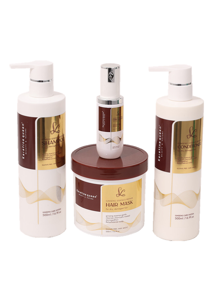 Keratin Queen, Organic Hair Growth Oil, Sulfate-Free Shampoo &amp; Conditioner.