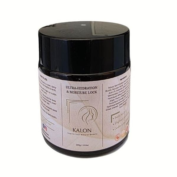 Ultra-Hydration &amp; Moisture Lock Hair Mask - 100% Natural - 100g