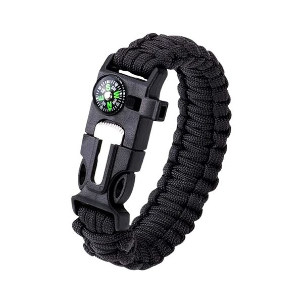 Camping Survival Bracelet With Compass