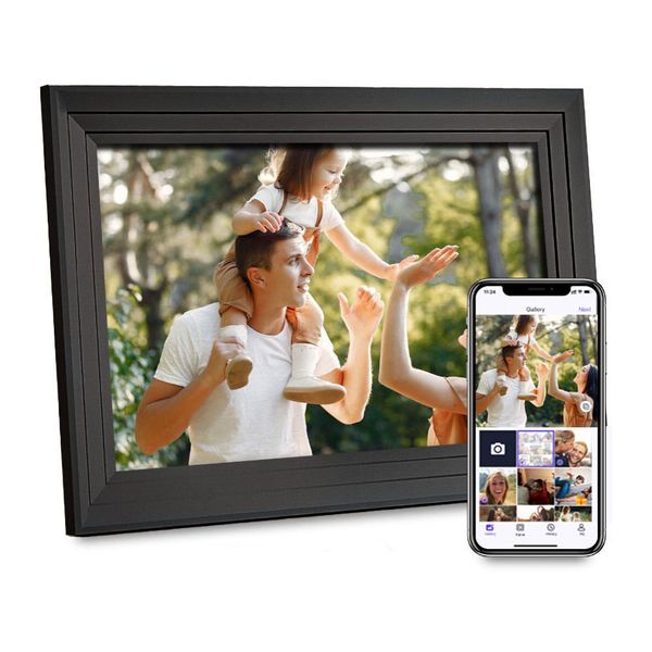 Digital Photo Frame 10.1' with WiFi, 16GB Storage, Touchscreen &amp; Uhale App