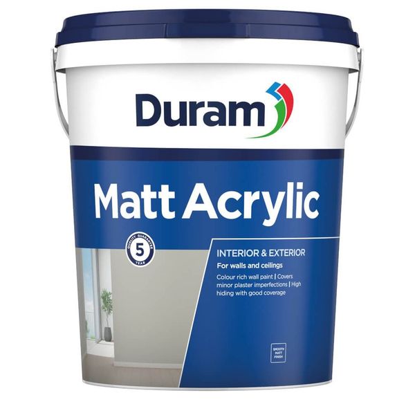 Duram Matt Acrylic Interior/Exterior Wall Paint Macadamia 20L