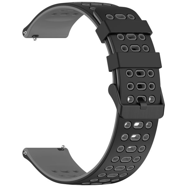 22mm Three Row Holes Silicone Strap Compatible with Huawei Watch GT5 (46mm)