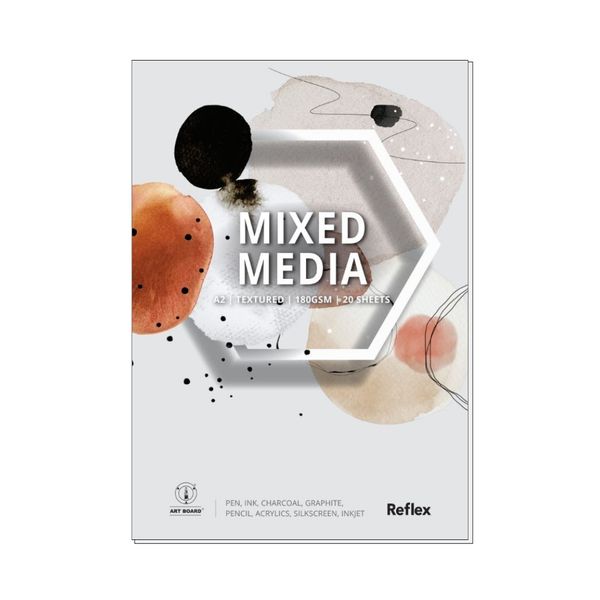 Reflex Mixed Media Pad 180gsm A2