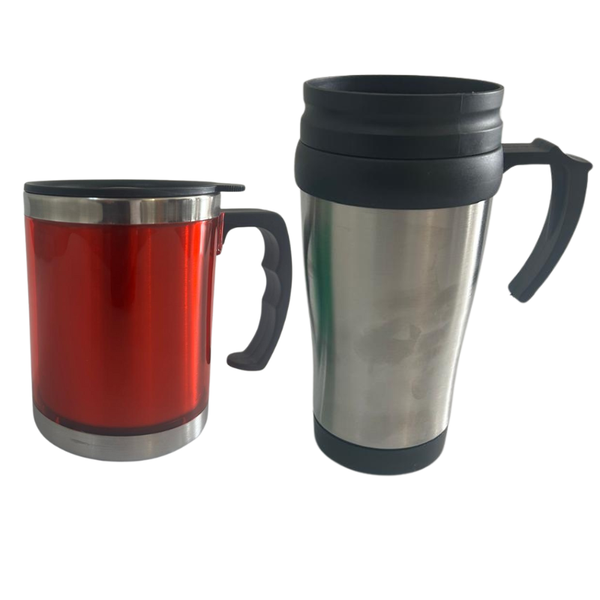 Pack of 2 Thermal Mugs Red
