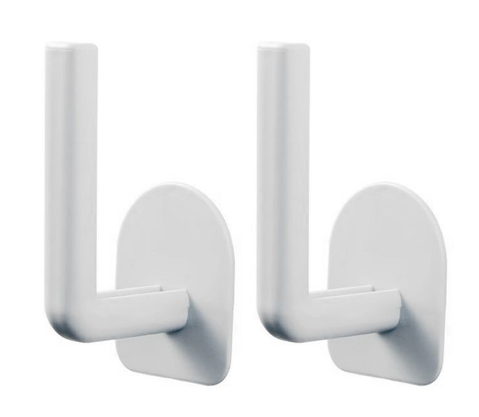 Self Adhesive Hooks For Bathroom Use and Kitchen Rolls Glasses Hanging-Pair