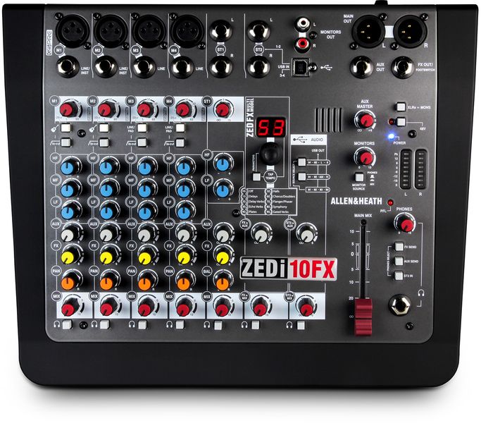 Allen &amp; Heath ZEDi-10FX, 10-Input Mixer, 4x4 USB Interface with FX