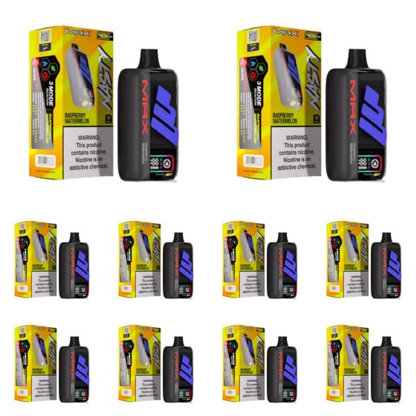 Nasty Max 40000 Puffs Vape - Raspberry Watermelon (Pack of 10)